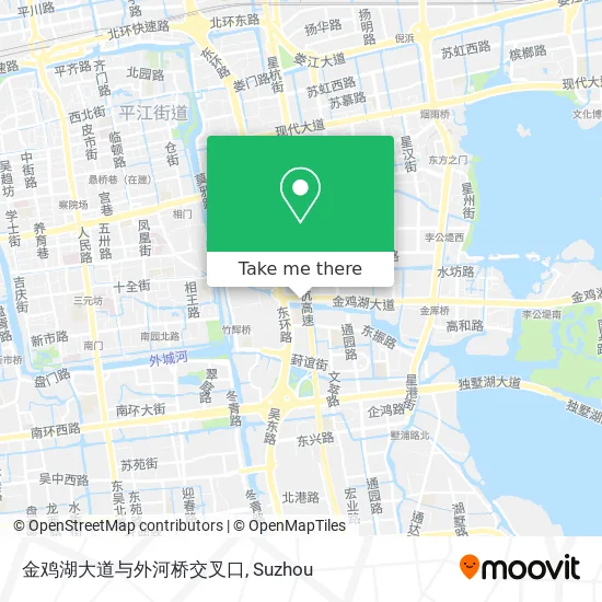 金鸡湖大道与外河桥交叉口 map