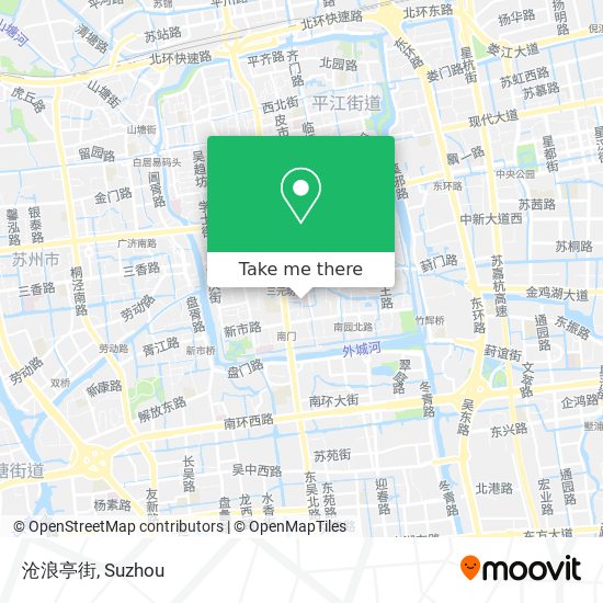 沧浪亭街 map