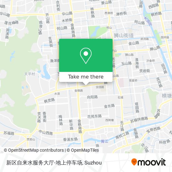 新区自来水服务大厅-地上停车场 map