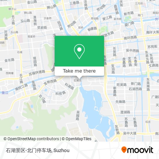 石湖景区-北门停车场 map