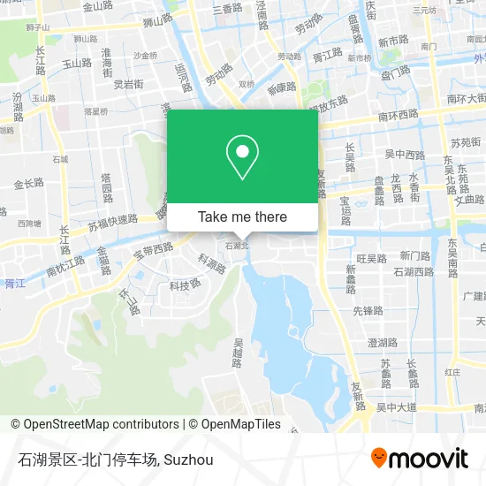 石湖景区-北门停车场 map