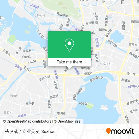 头发乱了专业美发 map