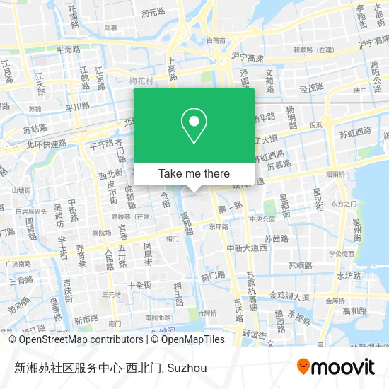 新湘苑社区服务中心-西北门 map