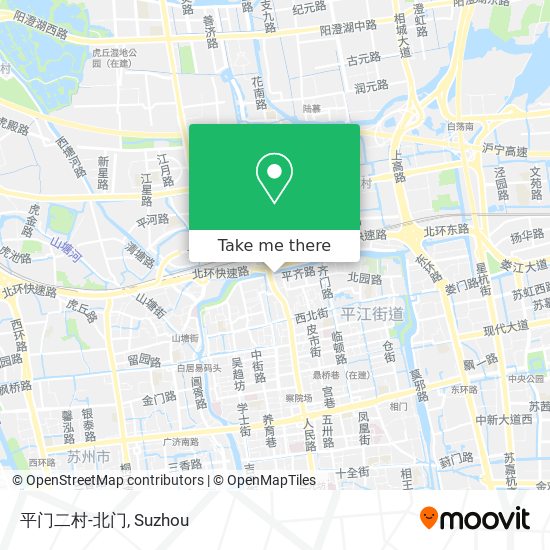 平门二村-北门 map