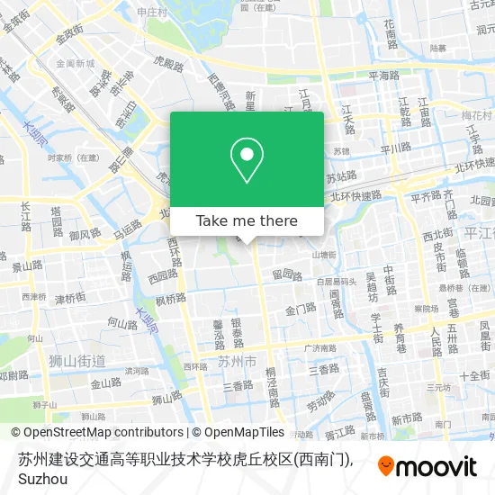 苏州建设交通高等职业技术学校虎丘校区(西南门) map