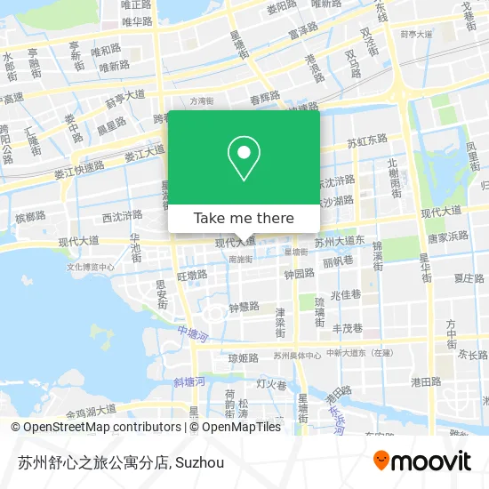 苏州舒心之旅公寓分店 map