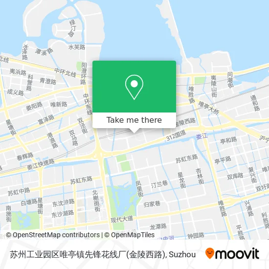 苏州工业园区唯亭镇先锋花线厂(金陵西路) map