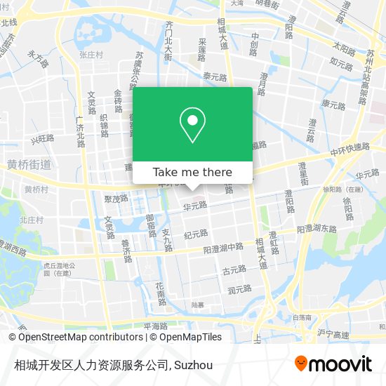 相城开发区人力资源服务公司 map