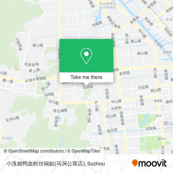 小淮娘鸭血粉丝锅贴(马涧公寓店) map