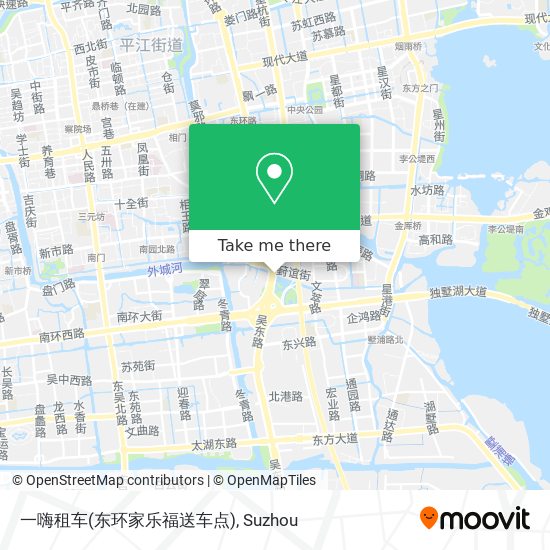 一嗨租车(东环家乐福送车点) map