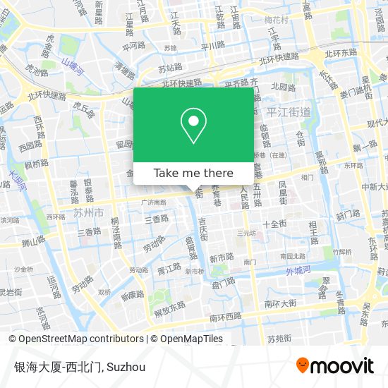 银海大厦-西北门 map