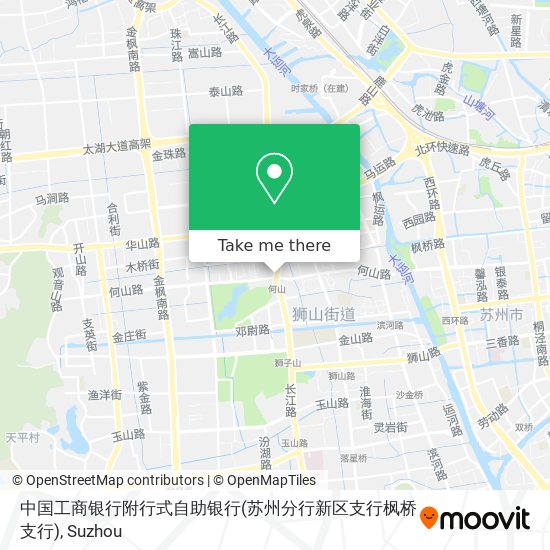 中国工商银行附行式自助银行(苏州分行新区支行枫桥支行) map