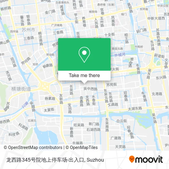 龙西路345号院地上停车场-出入口 map
