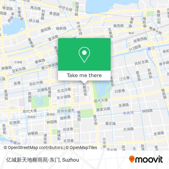 亿城新天地榭雨苑-东门 map