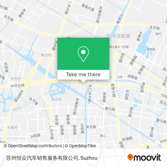 苏州恒众汽车销售服务有限公司 map