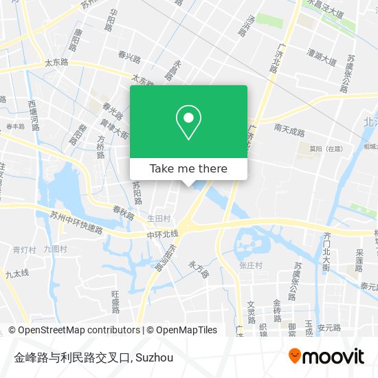 金峰路与利民路交叉口 map