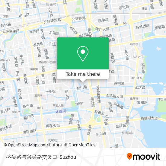 盛吴路与兴吴路交叉口 map