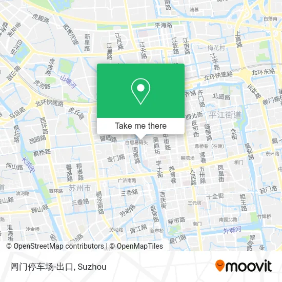 阊门停车场-出口 map