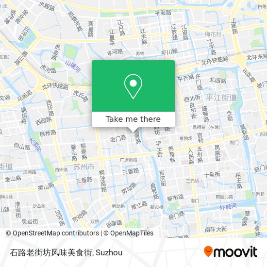 石路老街坊风味美食街 map