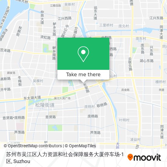 苏州市吴江区人力资源和社会保障服务大厦停车场-1区 map