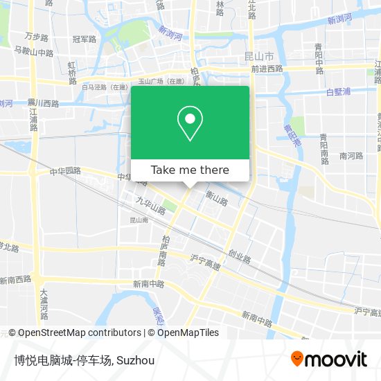 博悦电脑城-停车场 map