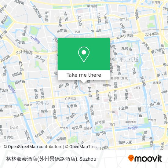 格林豪泰酒店(苏州景德路酒店) map