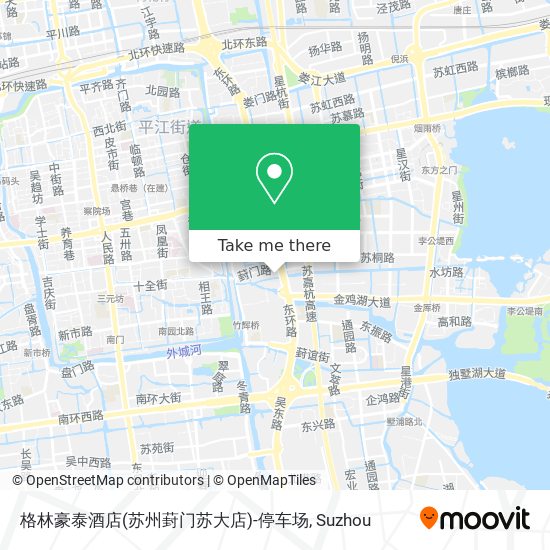 格林豪泰酒店(苏州葑门苏大店)-停车场 map