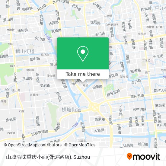 山城渝味重庆小面(胥涛路店) map