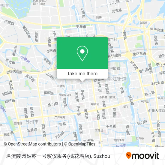 名流陵园姑苏一号殡仪服务(桃花坞店) map