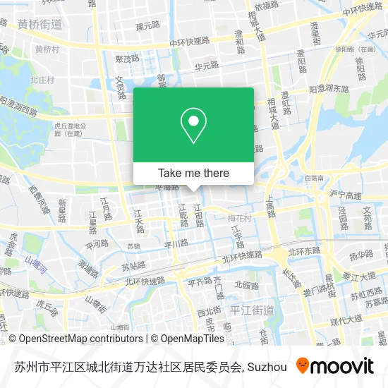 苏州市平江区城北街道万达社区居民委员会 map