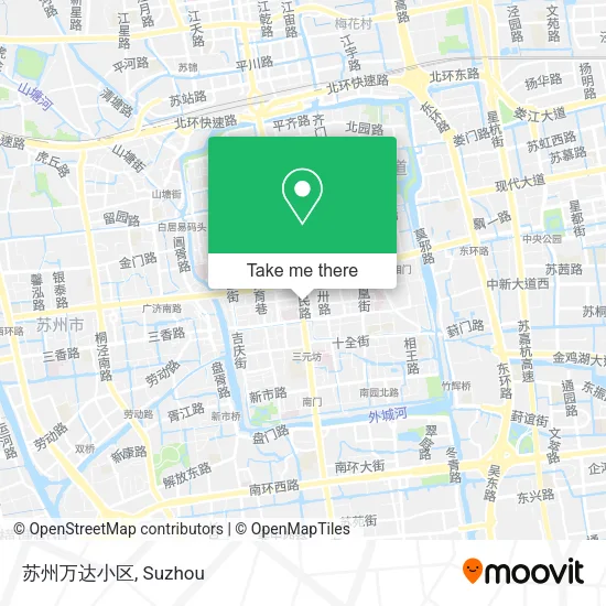 苏州万达小区 map