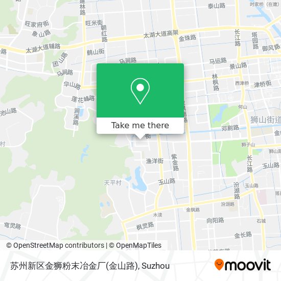 苏州新区金狮粉末冶金厂(金山路) map