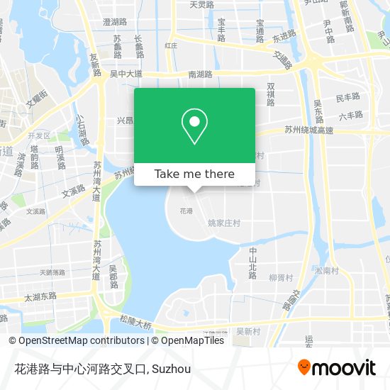 花港路与中心河路交叉口 map