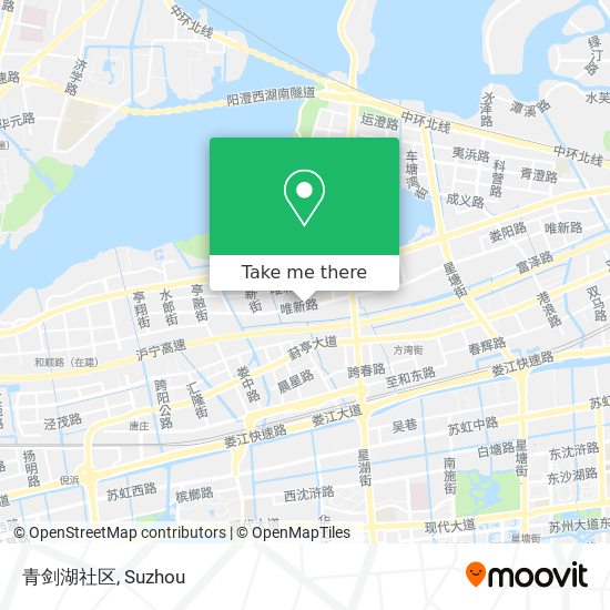 青剑湖社区 map