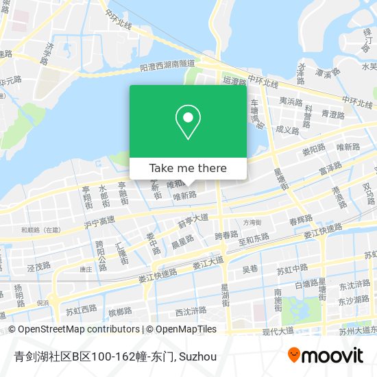 青剑湖社区B区100-162幢-东门 map