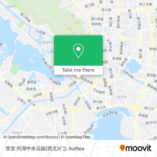 荣安·尚湖中央花园(西北3门) map