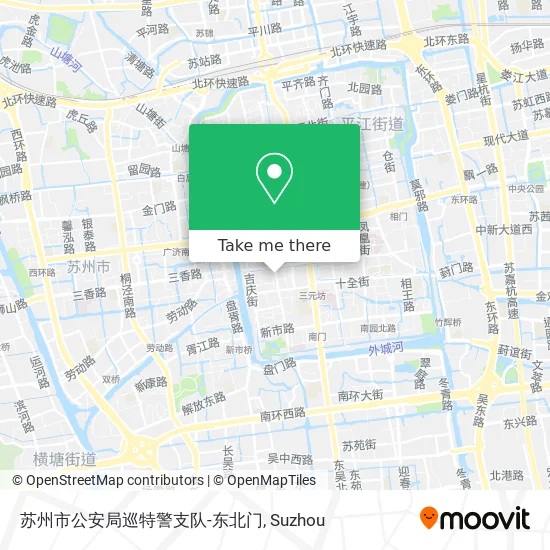 苏州市公安局巡特警支队-东北门 map