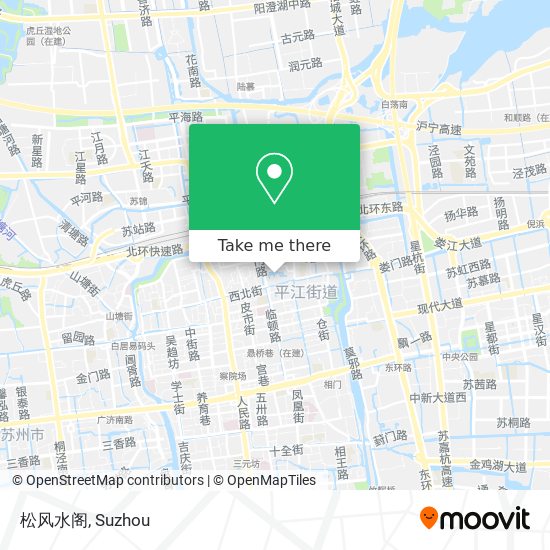 松风水阁 map