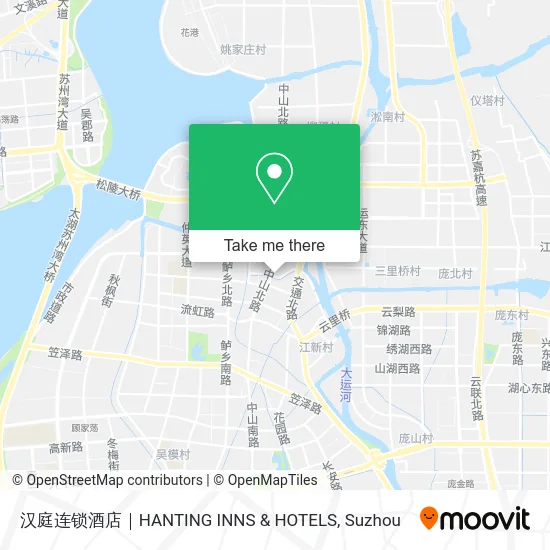 汉庭连锁酒店｜HANTING INNS & HOTELS map