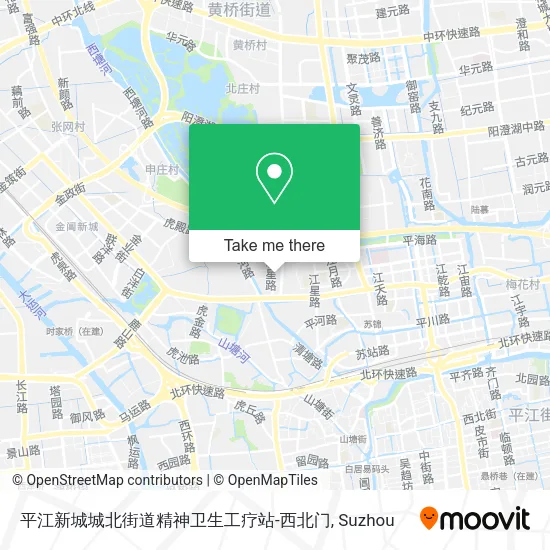 平江新城城北街道精神卫生工疗站-西北门 map