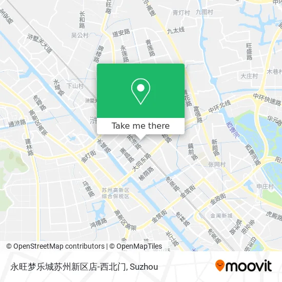 永旺梦乐城苏州新区店-西北门 map