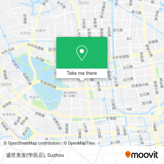 盛世美发(华辰店) map