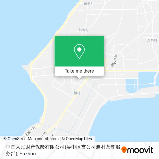 中国人民财产保险有限公司(吴中区支公司渡村营销服务部) map