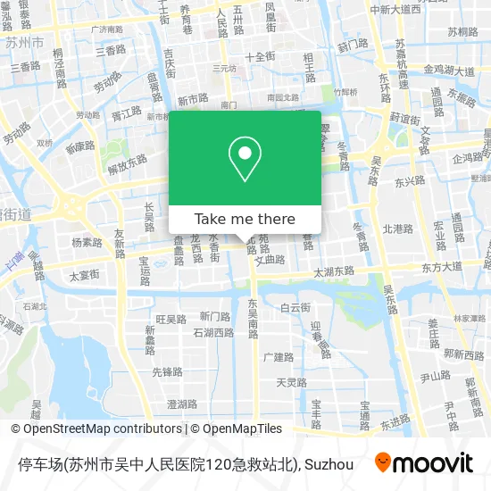 停车场(苏州市吴中人民医院120急救站北) map