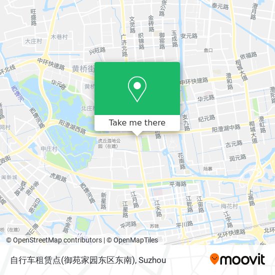 自行车租赁点(御苑家园东区东南) map