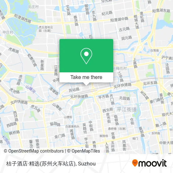 桔子酒店·精选(苏州火车站店) map