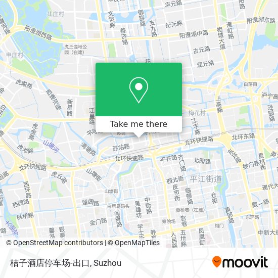 桔子酒店停车场-出口 map