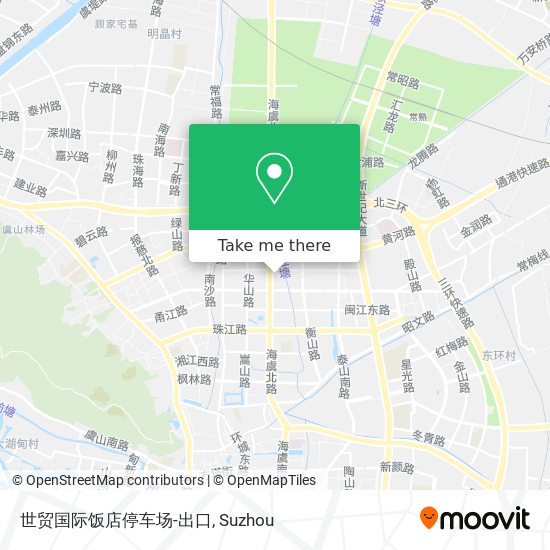 世贸国际饭店停车场-出口 map