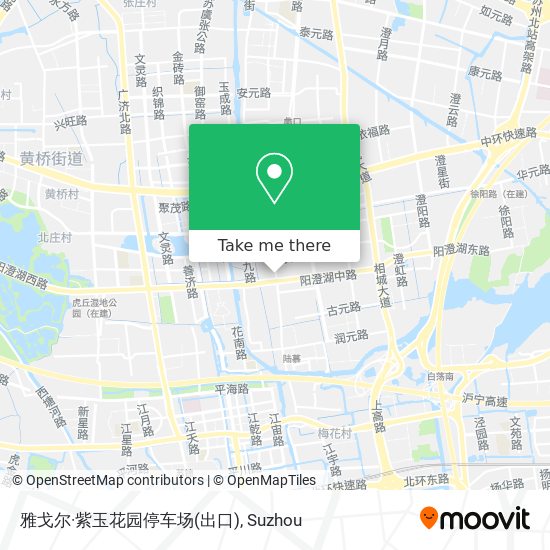 雅戈尔·紫玉花园停车场(出口) map