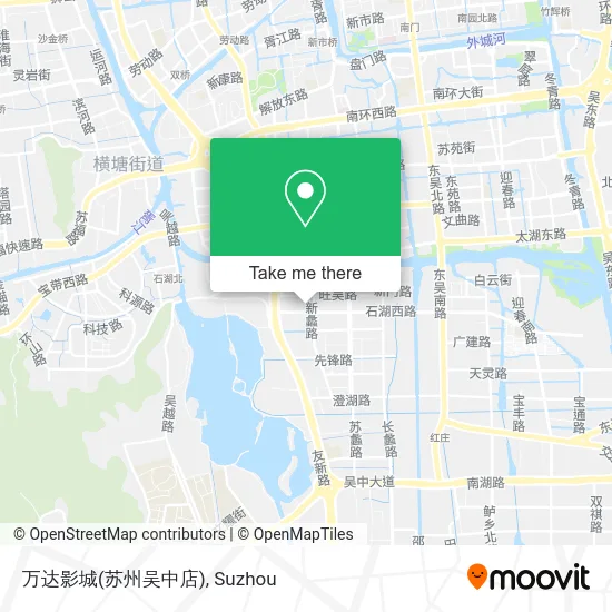 万达影城(苏州吴中店) map